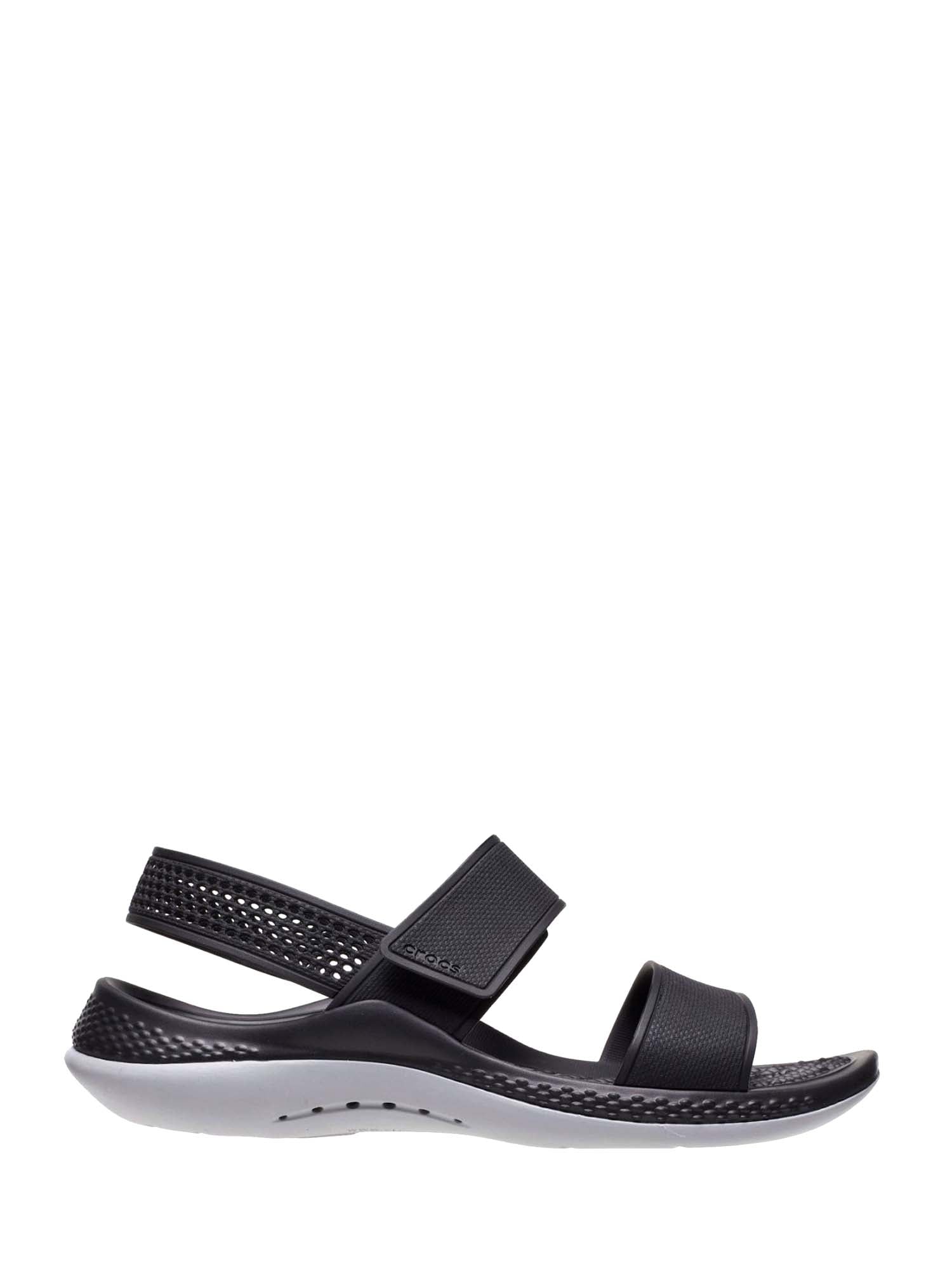 Sandali con strappi Nero Crocs