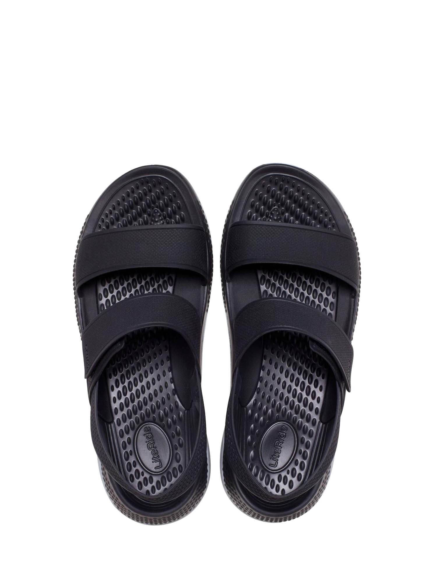 Sandali con strappi Nero Crocs