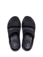 Sandali con strappi Nero Crocs