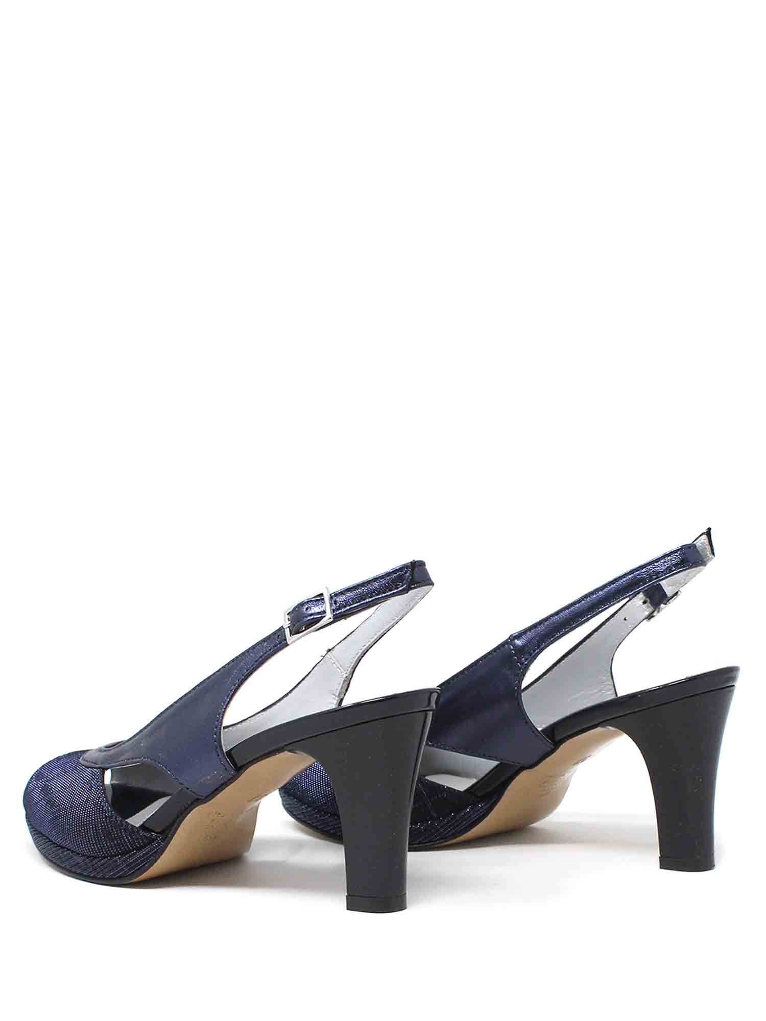 Sandali tacco Blu Soffice Sogno