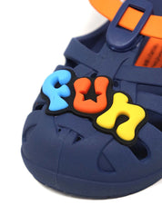 Sandali con strappi Blu Ipanema