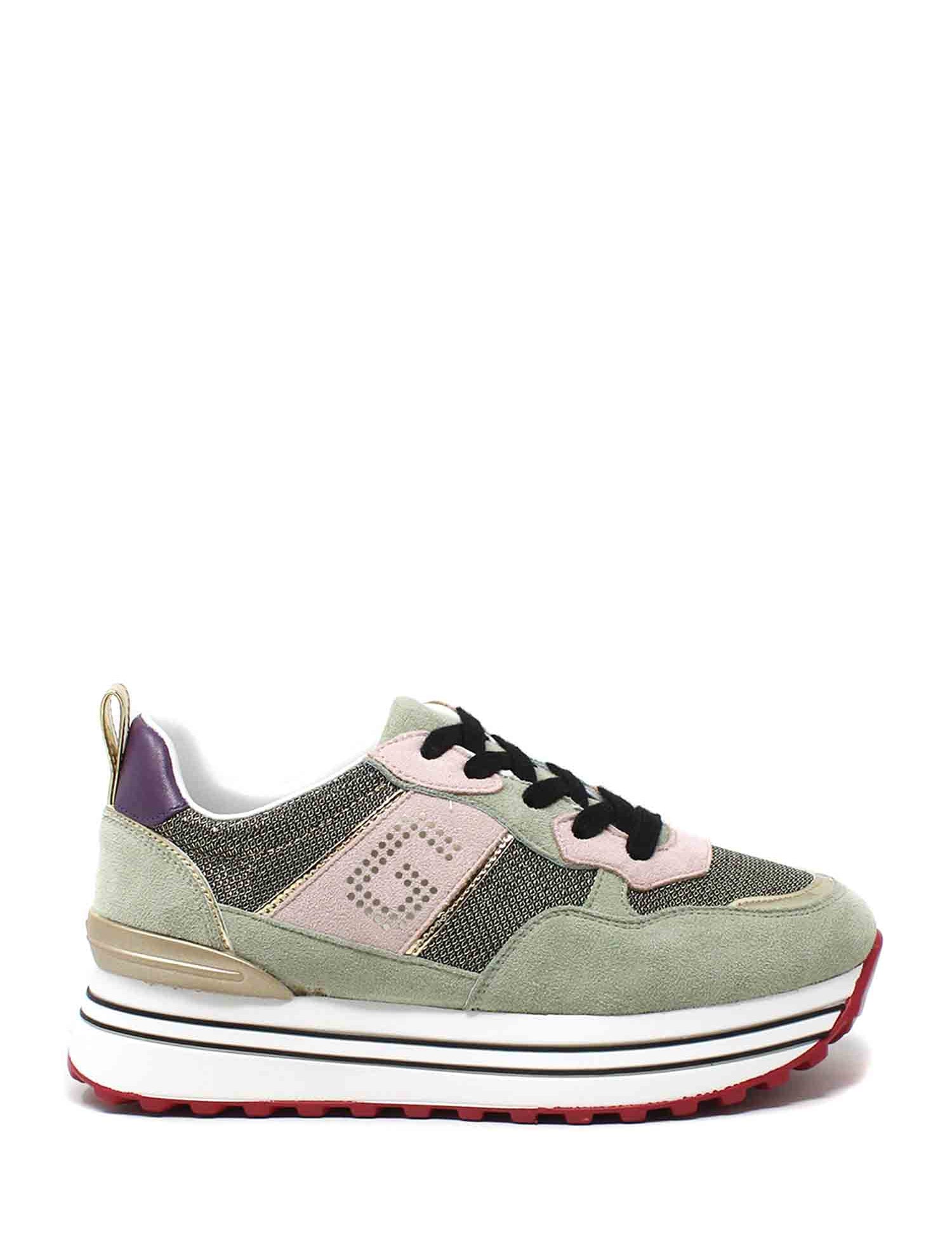 Sneakers Verde Gold&gold