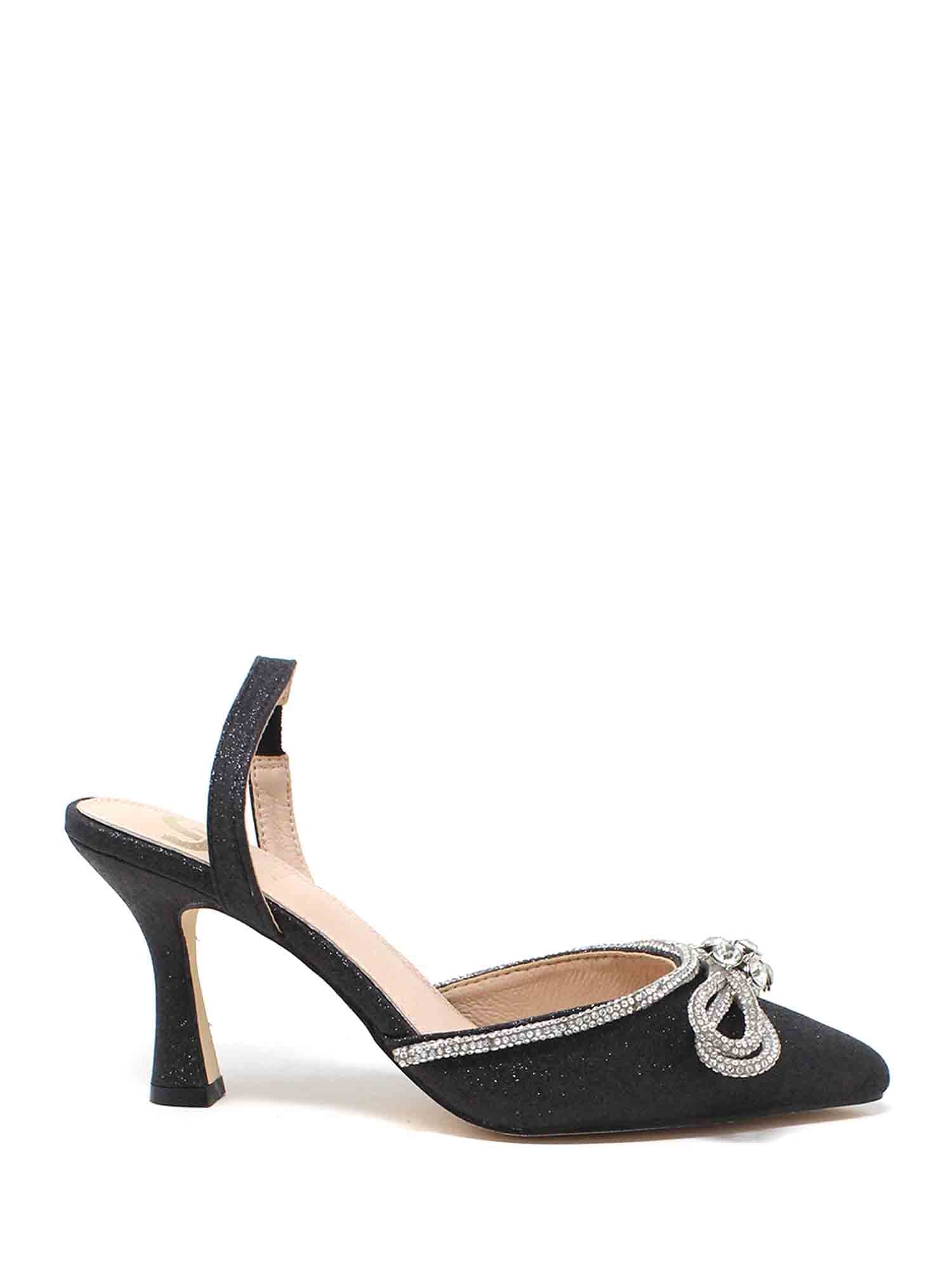 Sandali tacco Nero Gold&gold