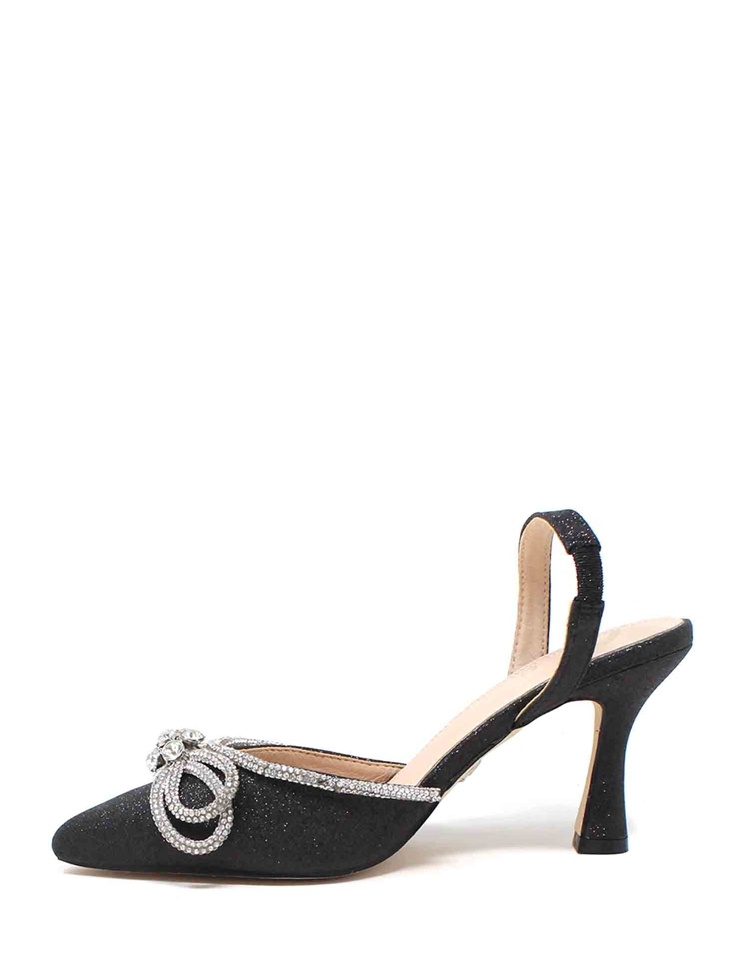 Sandali tacco Nero Gold&gold