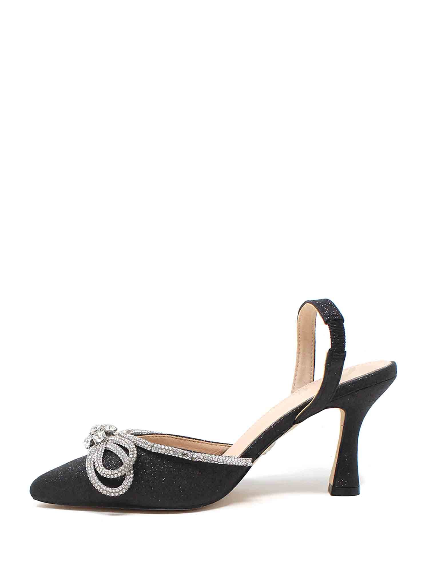 Sandali tacco Nero Gold&gold