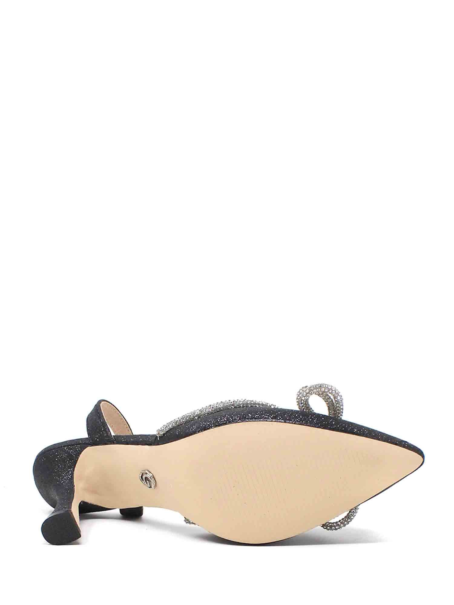 Sandali tacco Nero Gold&gold