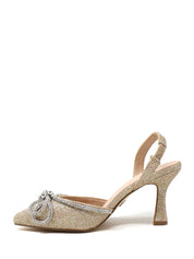 Sandali tacco Dorato Gold&gold