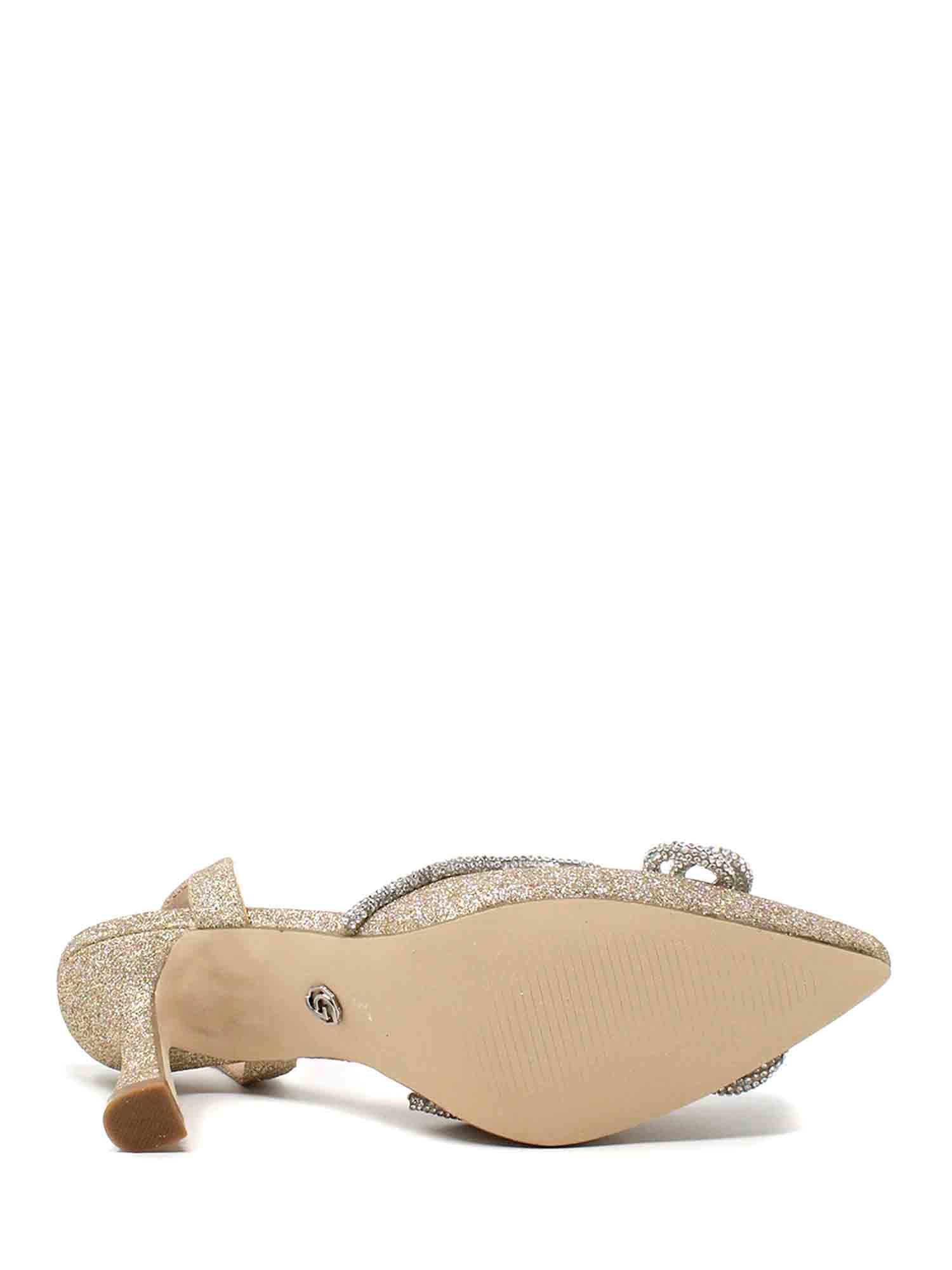 Sandali tacco Dorato Gold&gold
