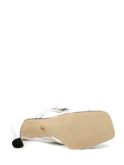 Sandali tacco Bianco Gold&gold