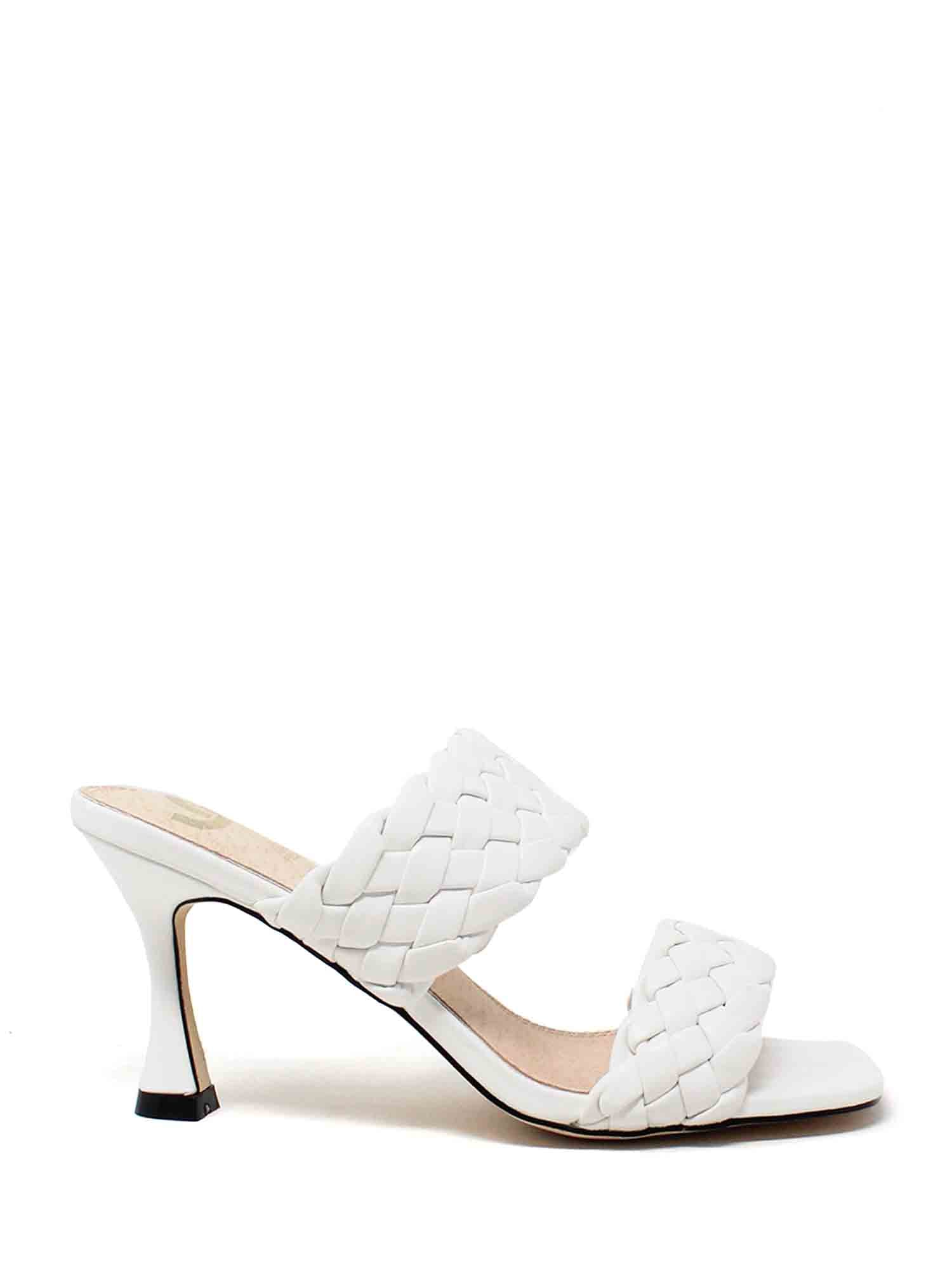 Sandali tacco Bianco Gold&gold