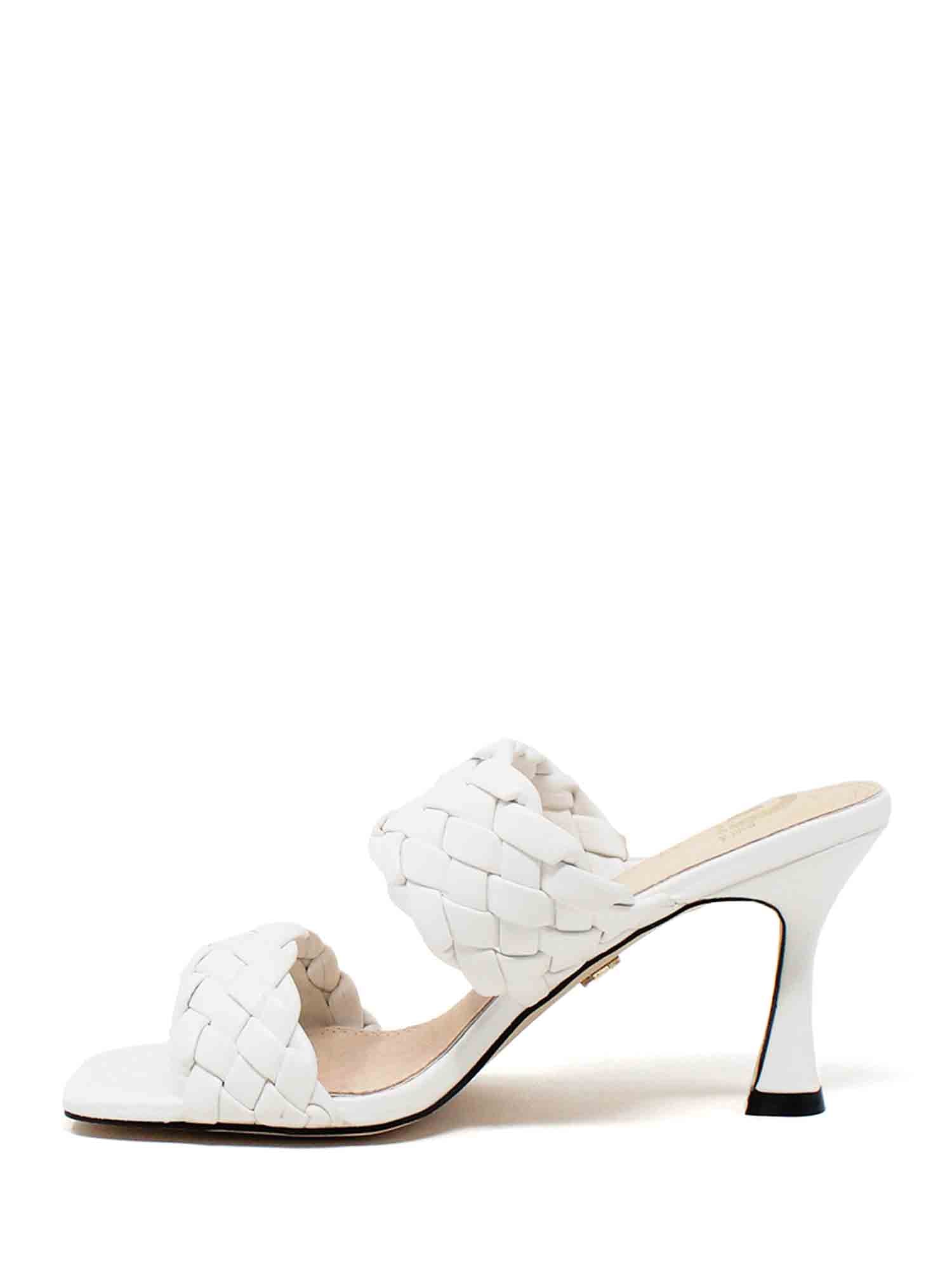 Sandali tacco Bianco Gold&gold