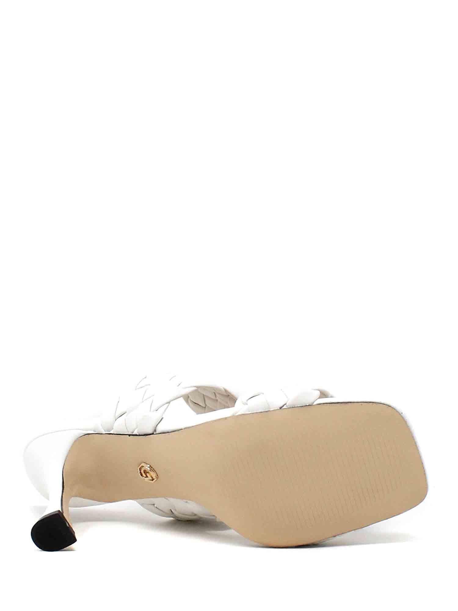 Sandali tacco Bianco Gold&gold