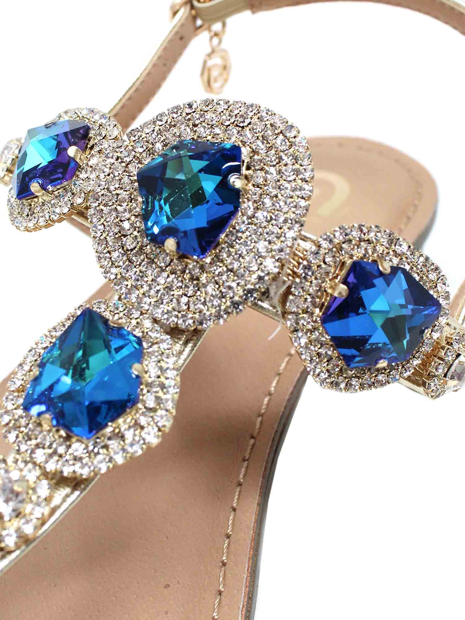 Sandali tacco Dorato Gold&gold