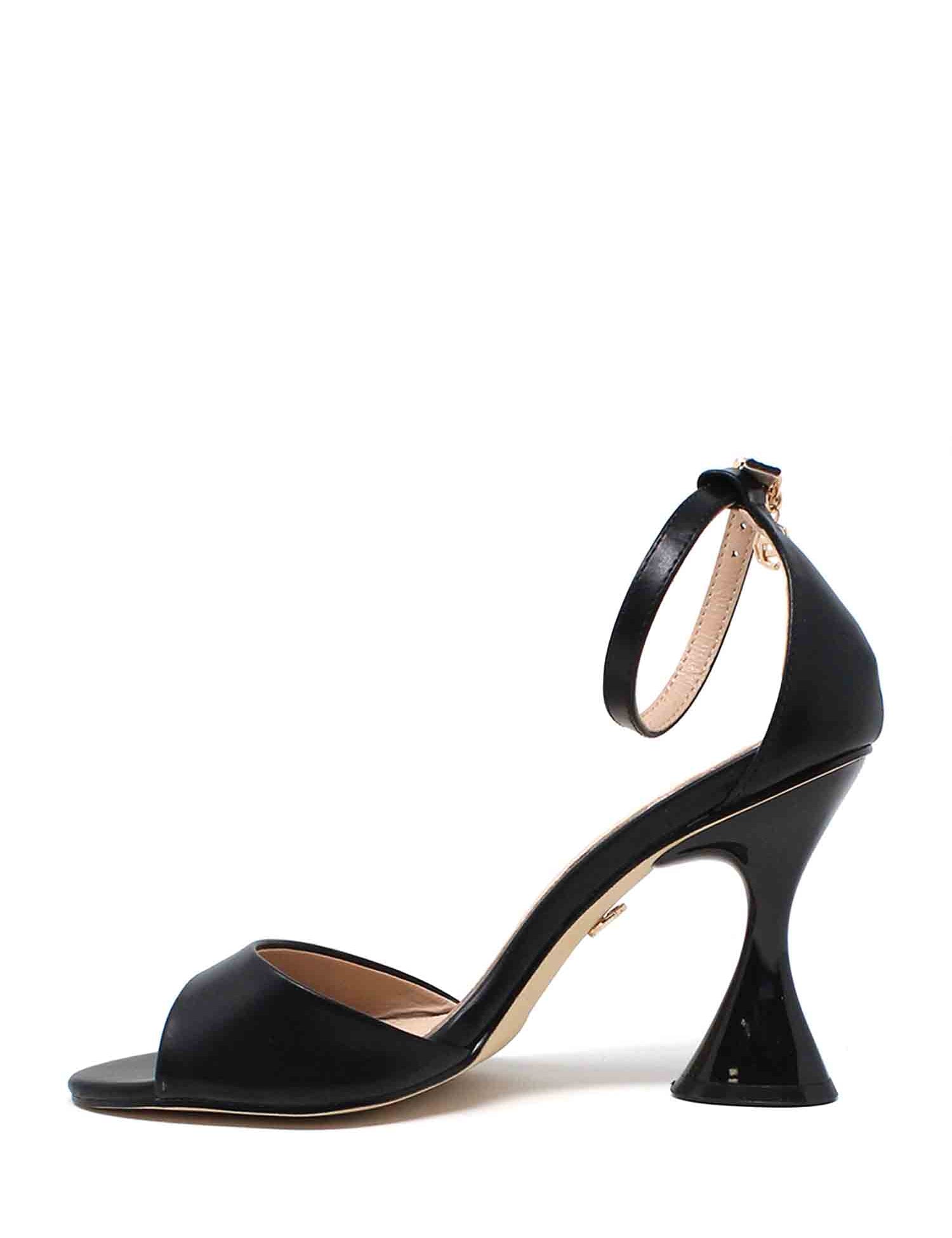 Sandali tacco Nero Gold&gold