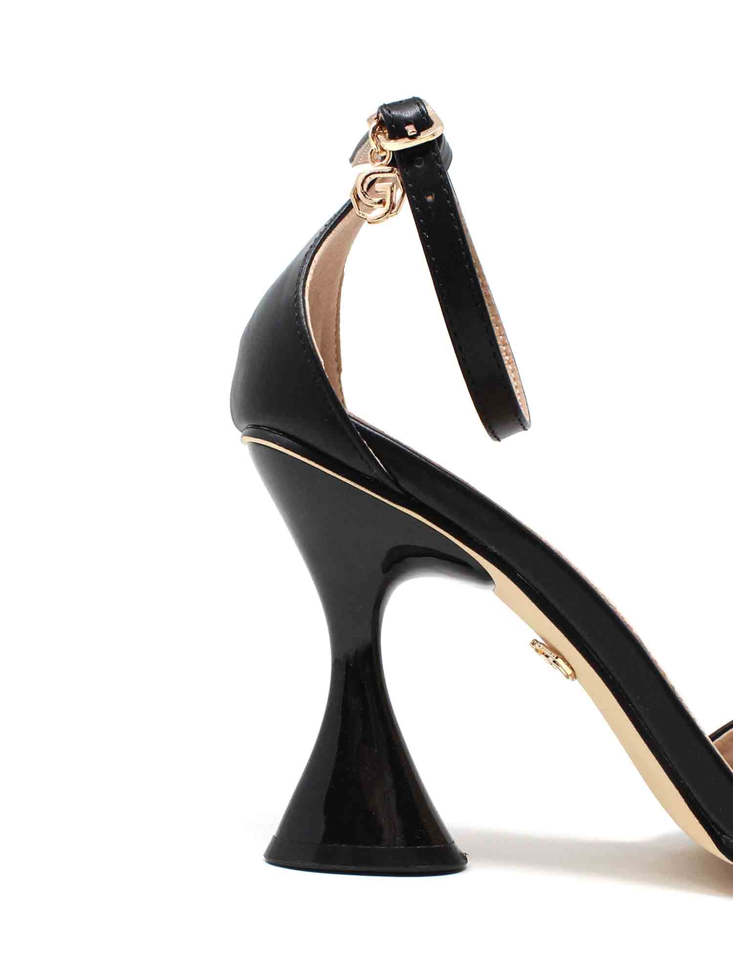 Sandali tacco Nero Gold&gold