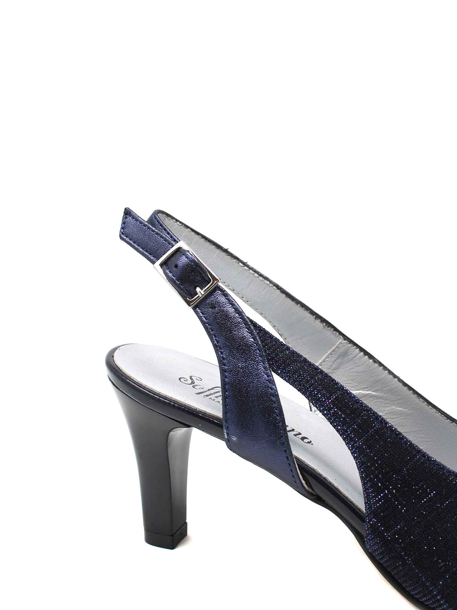 Sandali tacco Blu Soffice Sogno