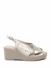 Sandali zeppa Dorato Susimoda