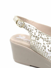 Sandali zeppa Dorato Susimoda