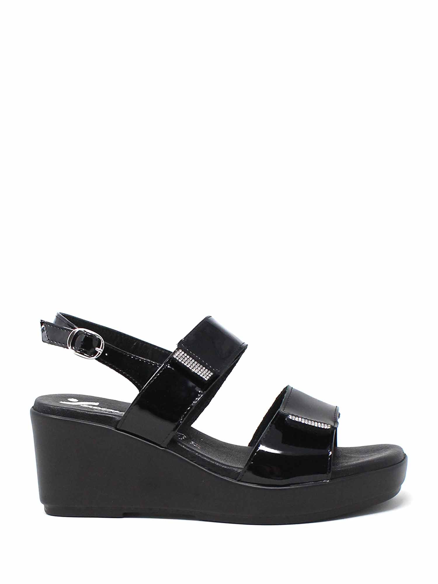 Sandali zeppa Nero Susimoda
