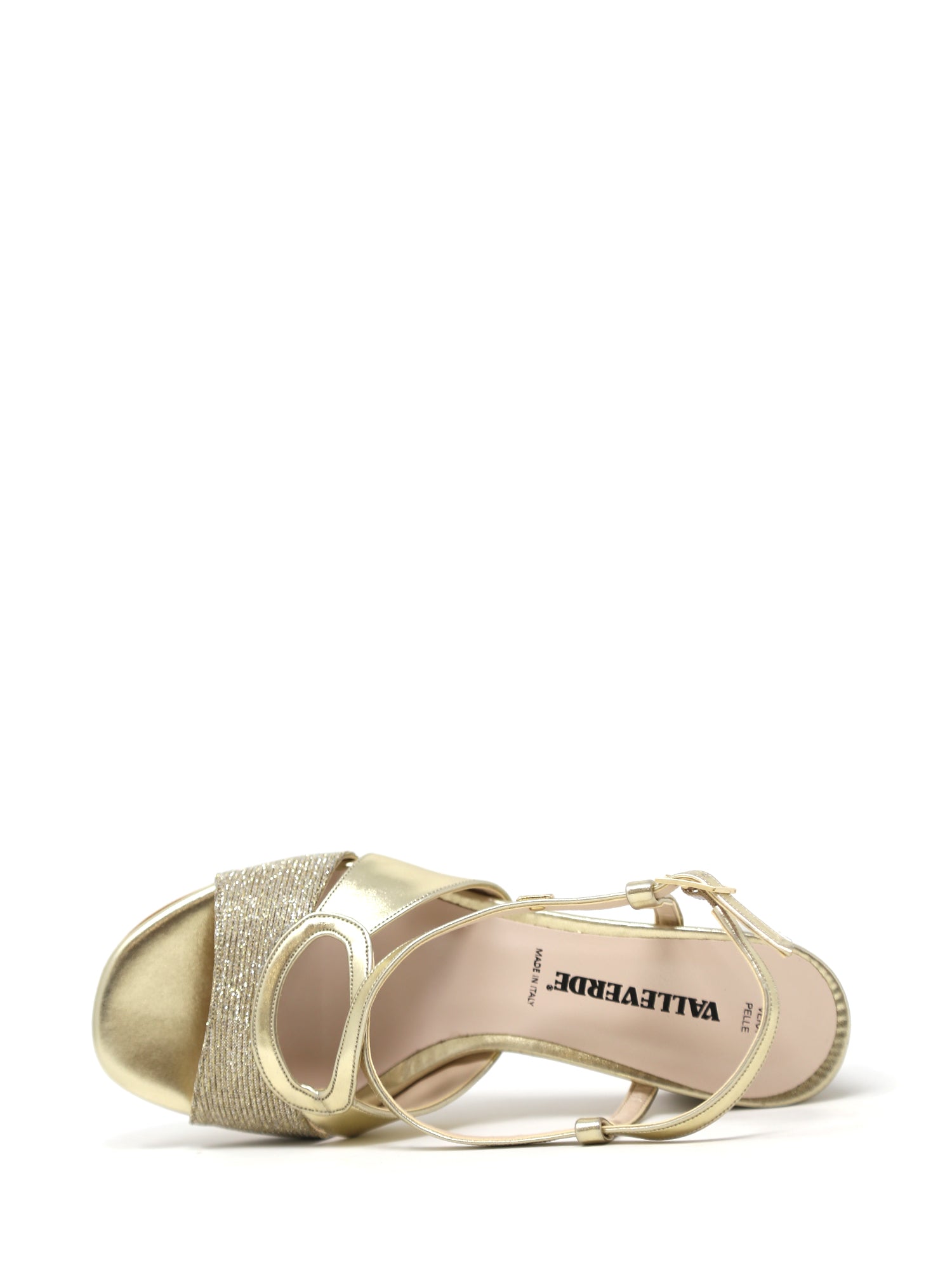 Sandali tacco Dorato Valleverde