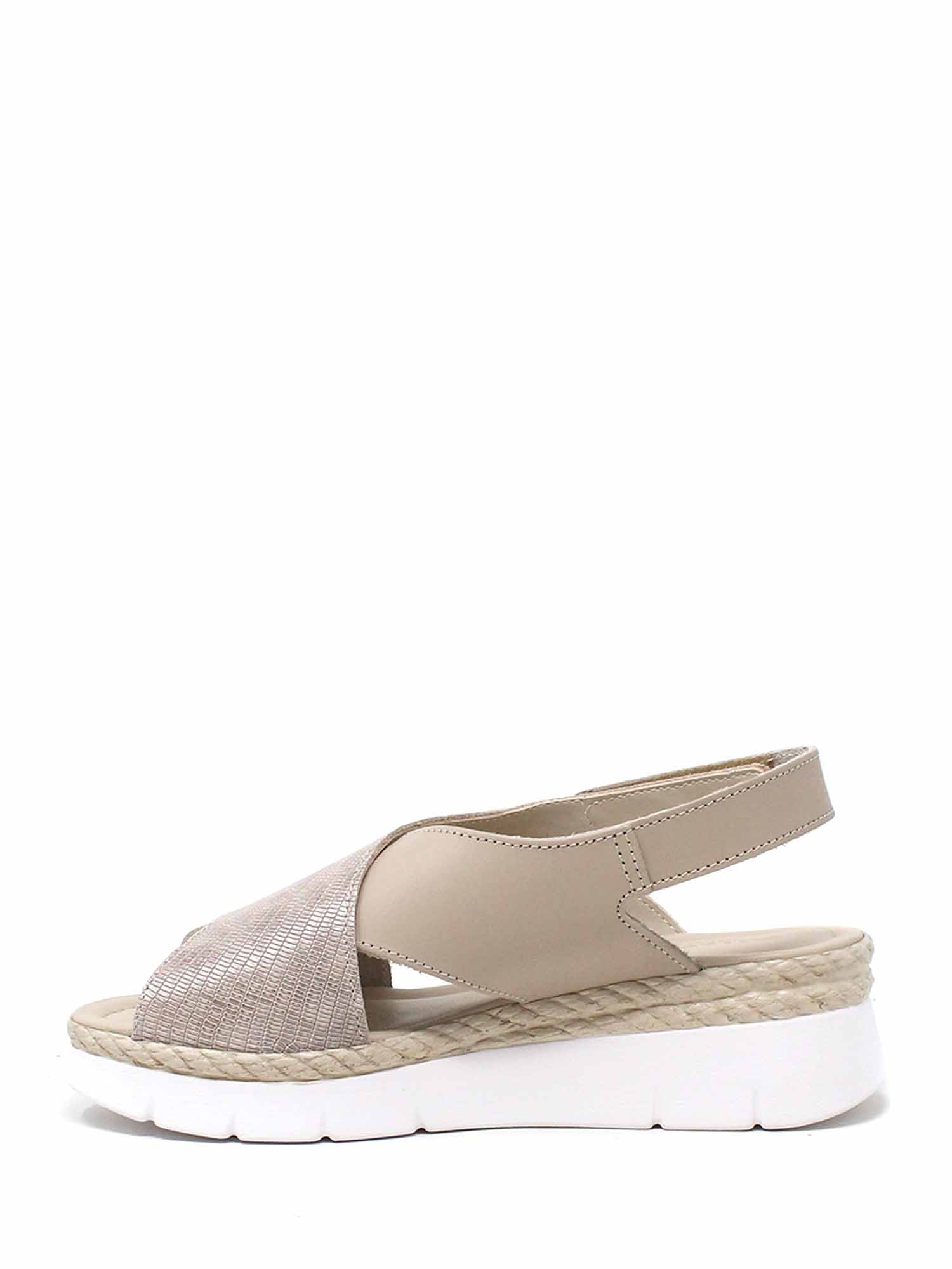 Sandali zeppa Beige Valleverde