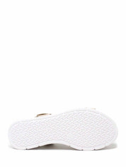 Sandali zeppa Beige Valleverde