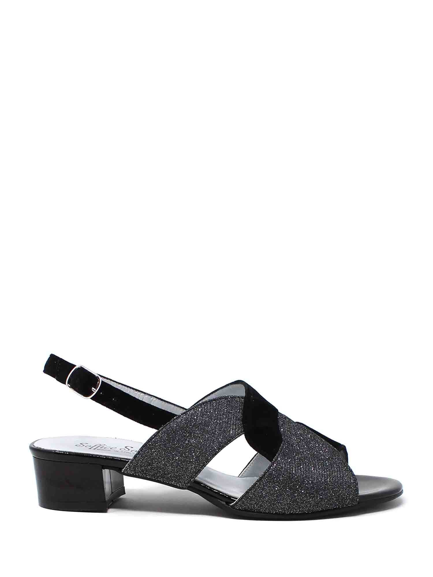 Sandali tacco Nero Soffice Sogno