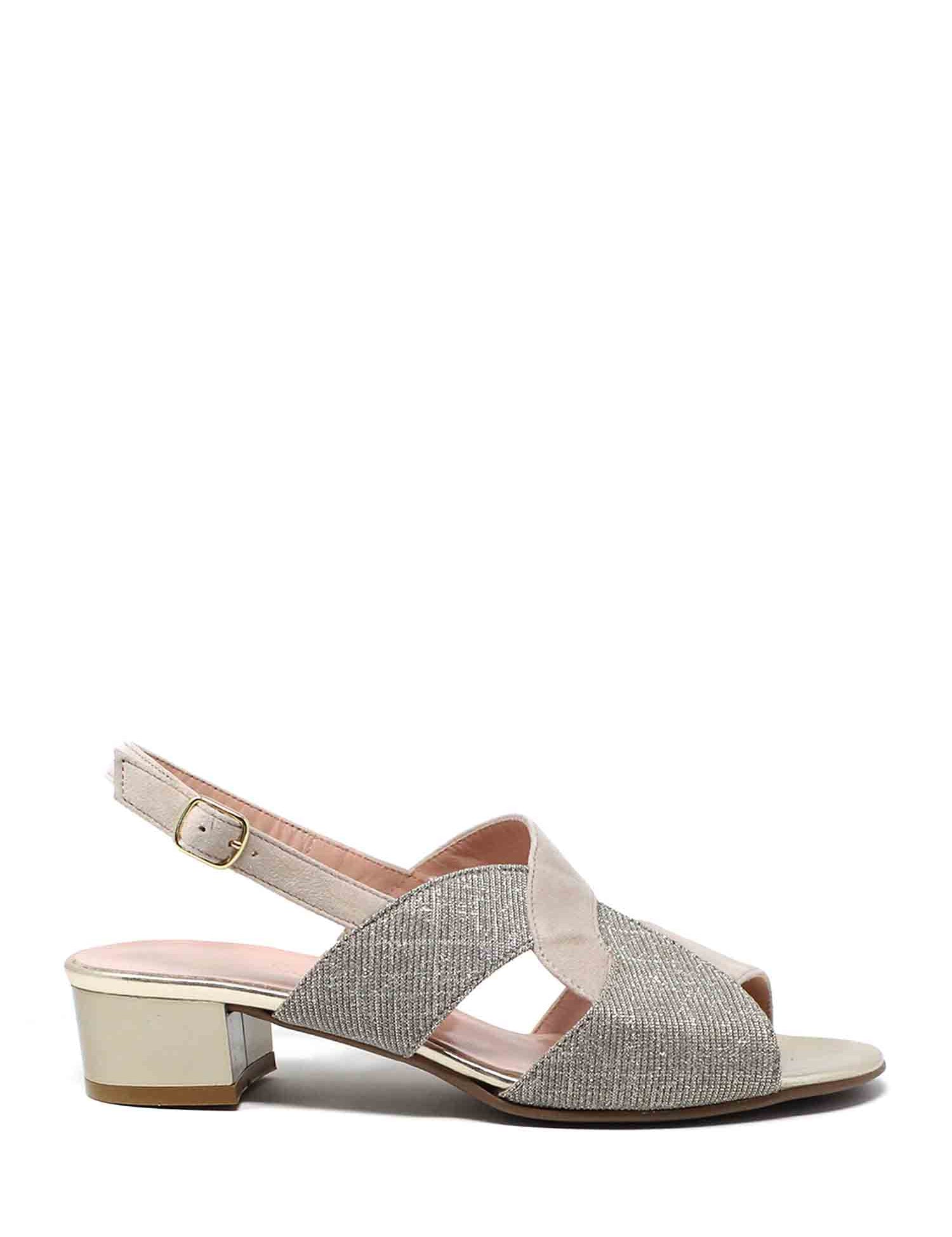 Sandali tacco Beige Soffice Sogno