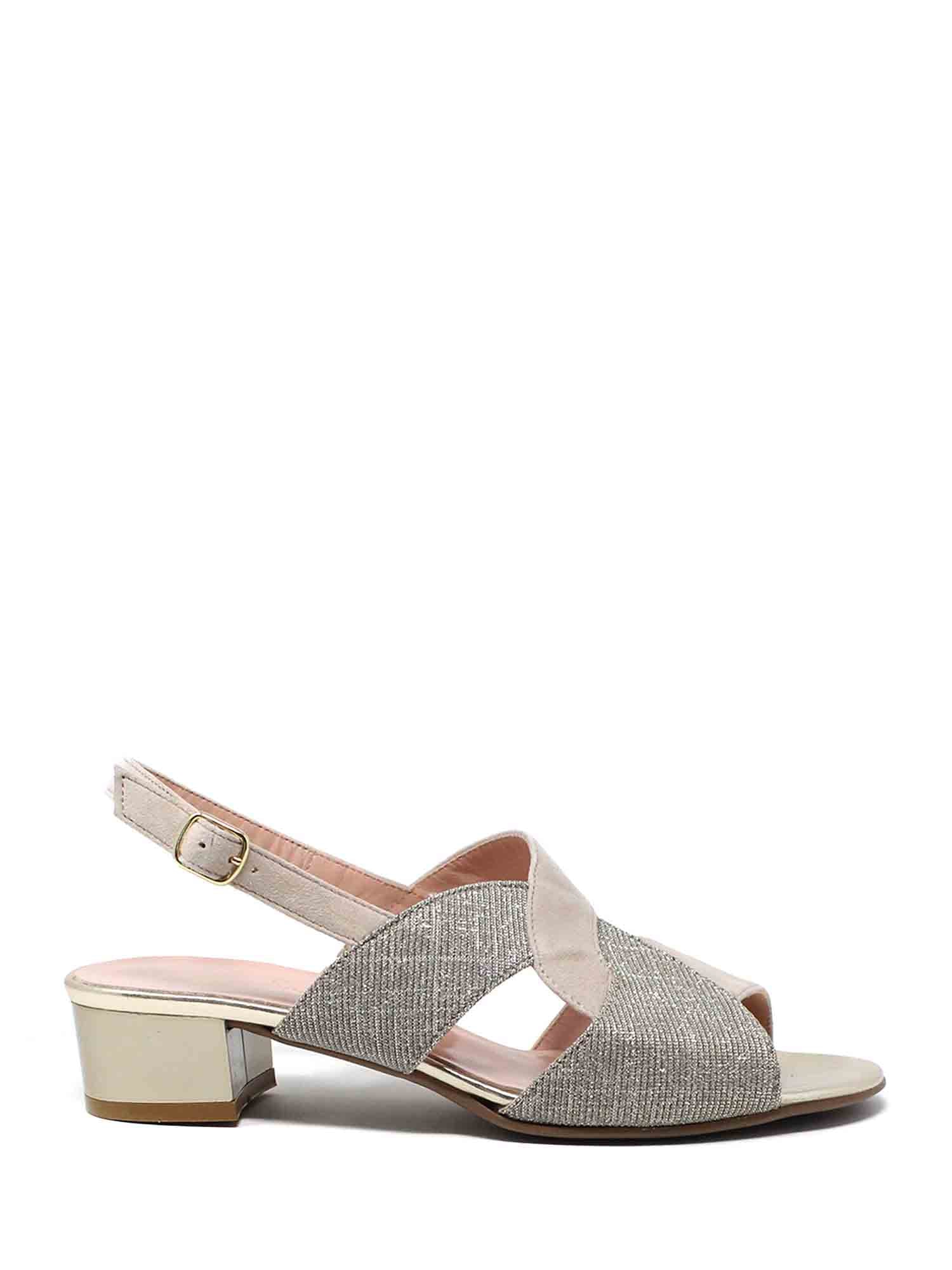 Sandali tacco Beige Soffice Sogno