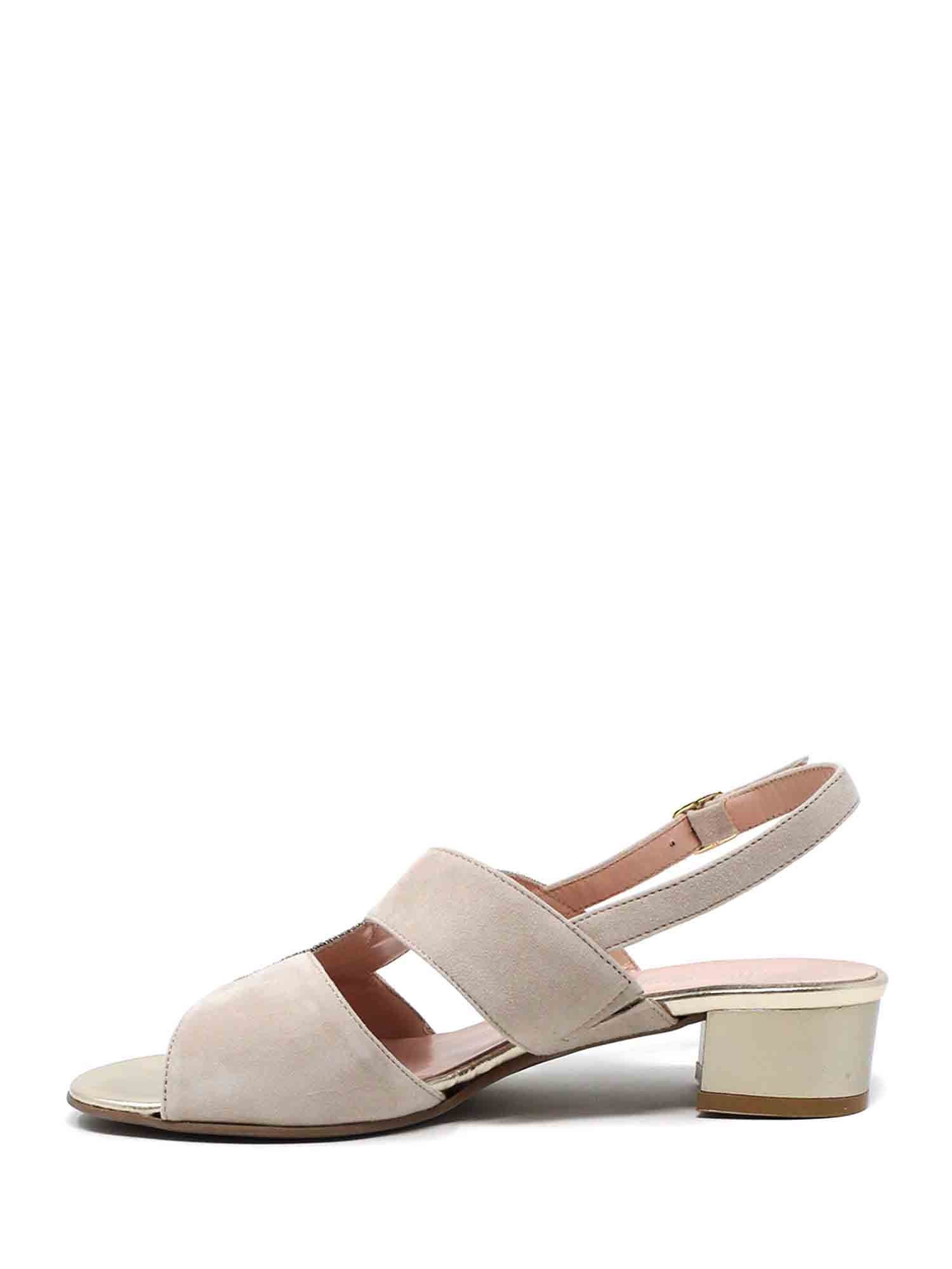 Sandali tacco Beige Soffice Sogno
