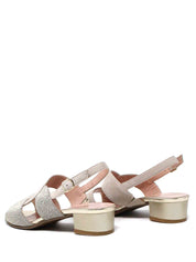 Sandali tacco Beige Soffice Sogno