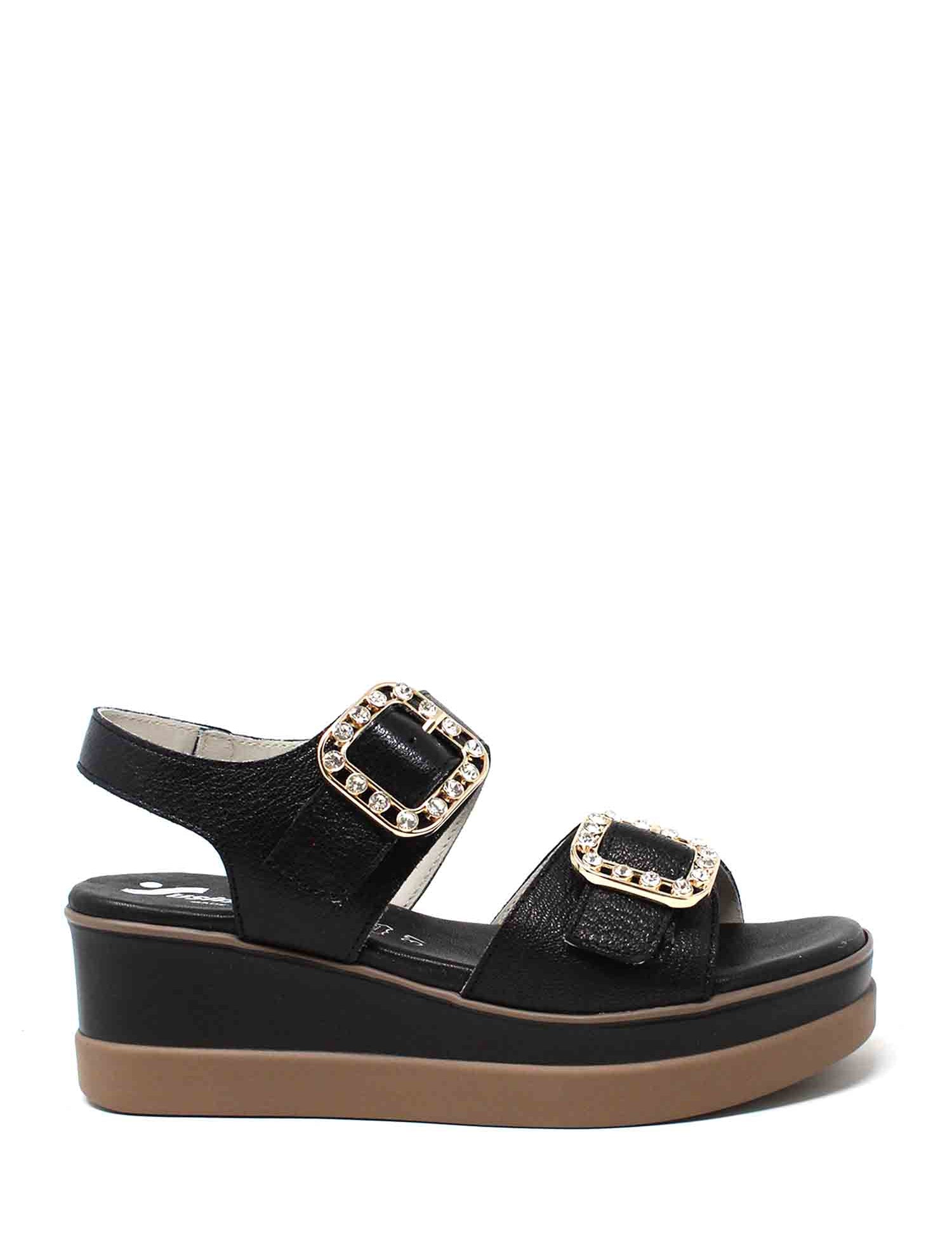 Sandali zeppa Nero Susimoda