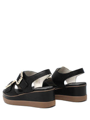 Sandali zeppa Nero Susimoda