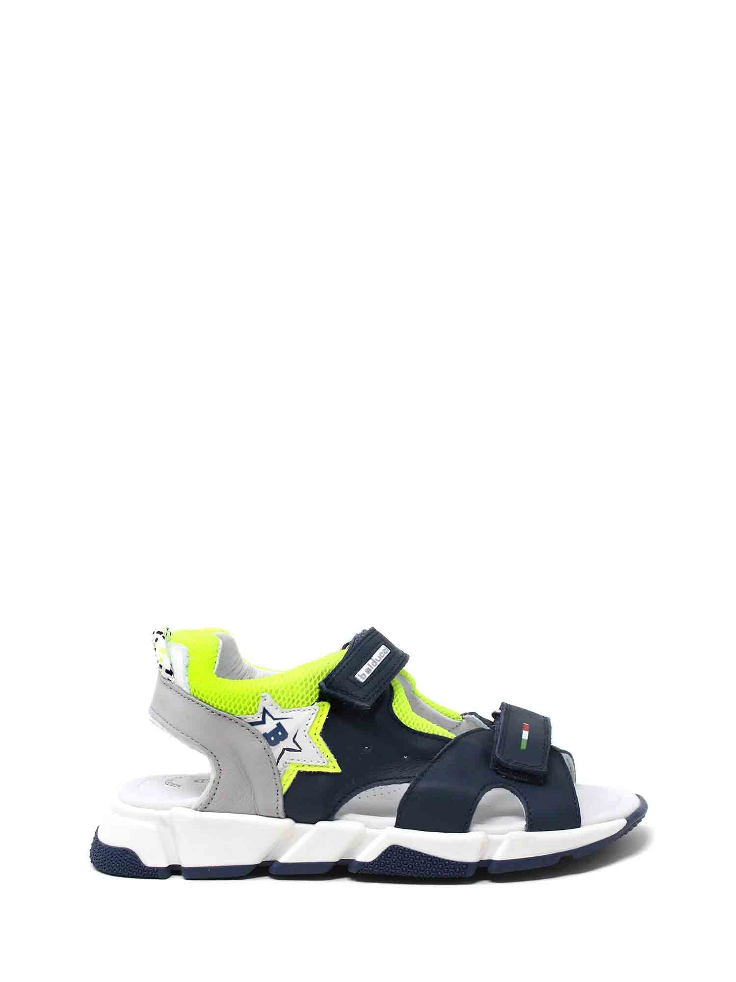 Sandali con strappi Blu Balducci