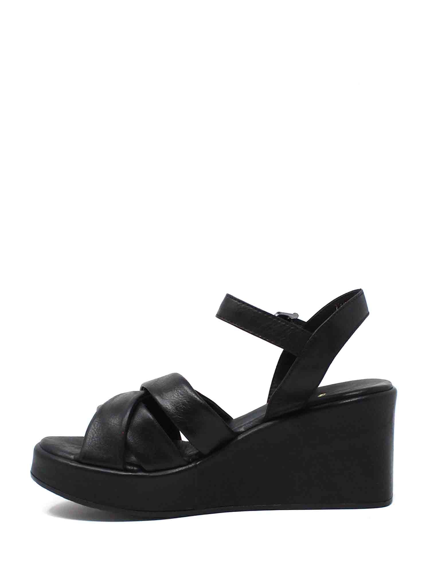 Sandali zeppa Nero Grace Shoes