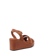 Sandali zeppa Marrone Grace Shoes