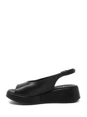 Sandali zeppa Nero Grace Shoes