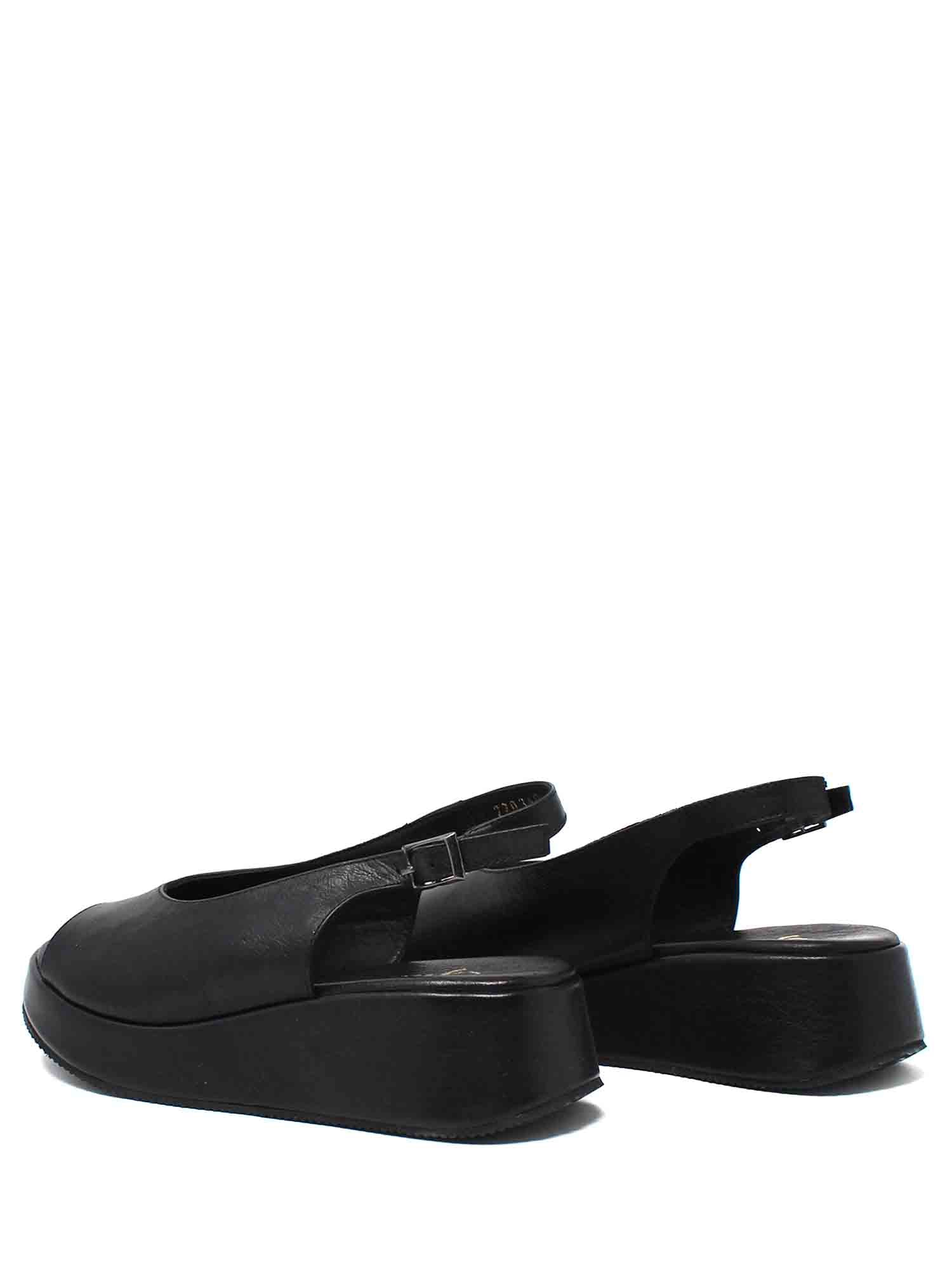 Sandali zeppa Nero Grace Shoes