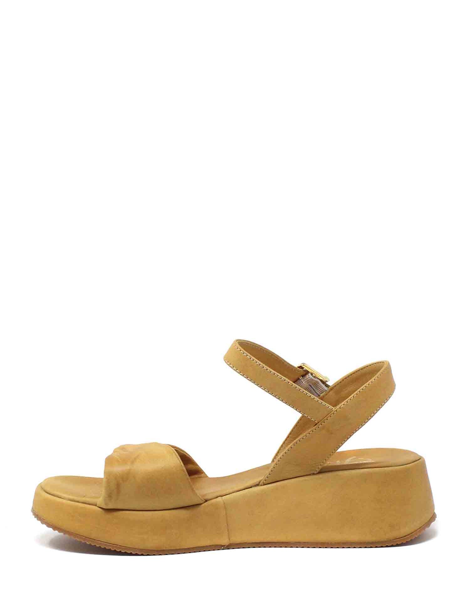 Sandali zeppa Giallo Grace Shoes