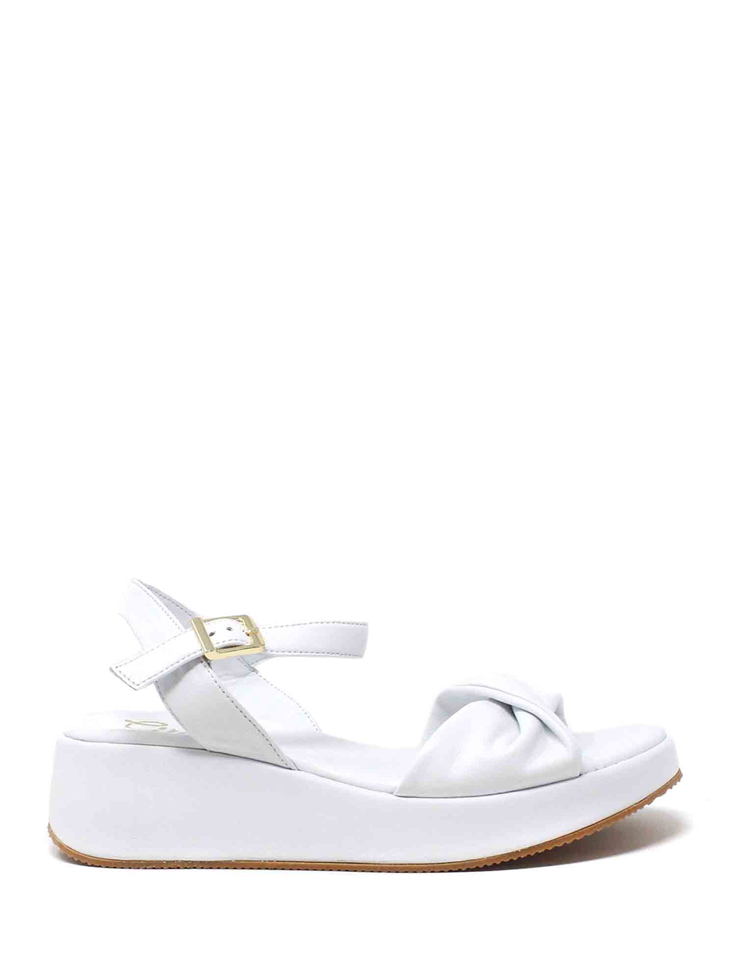 Sandali zeppa Bianco Grace Shoes