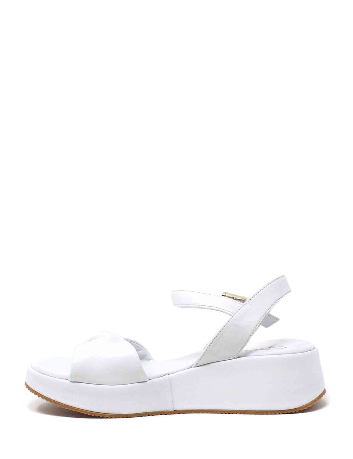 Sandali zeppa Bianco Grace Shoes