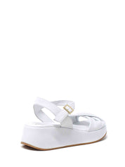 Sandali zeppa Bianco Grace Shoes