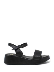 Sandali zeppa Nero Grace Shoes