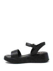 Sandali zeppa Nero Grace Shoes