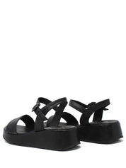 Sandali zeppa Nero Grace Shoes
