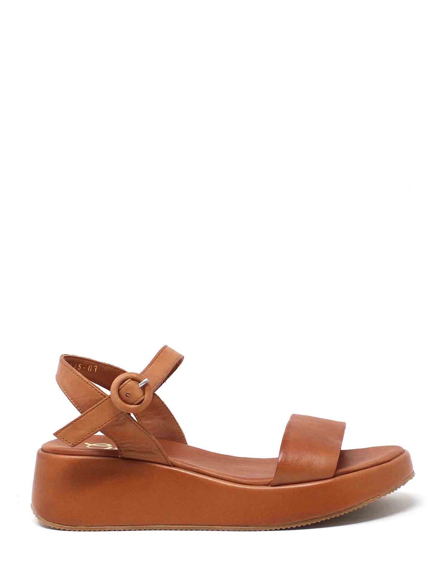 Sandali zeppa Marrone Grace Shoes