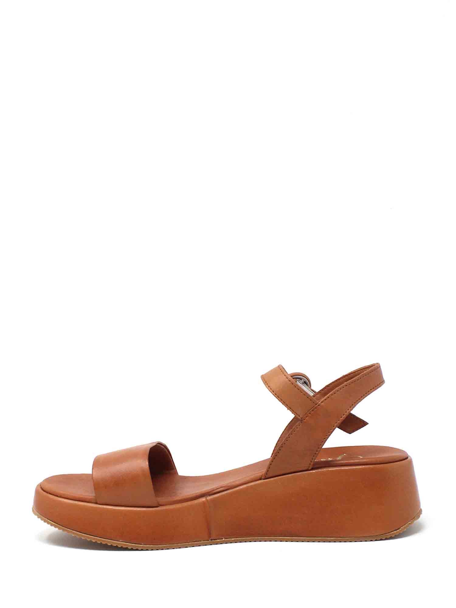 Sandali zeppa Marrone Grace Shoes