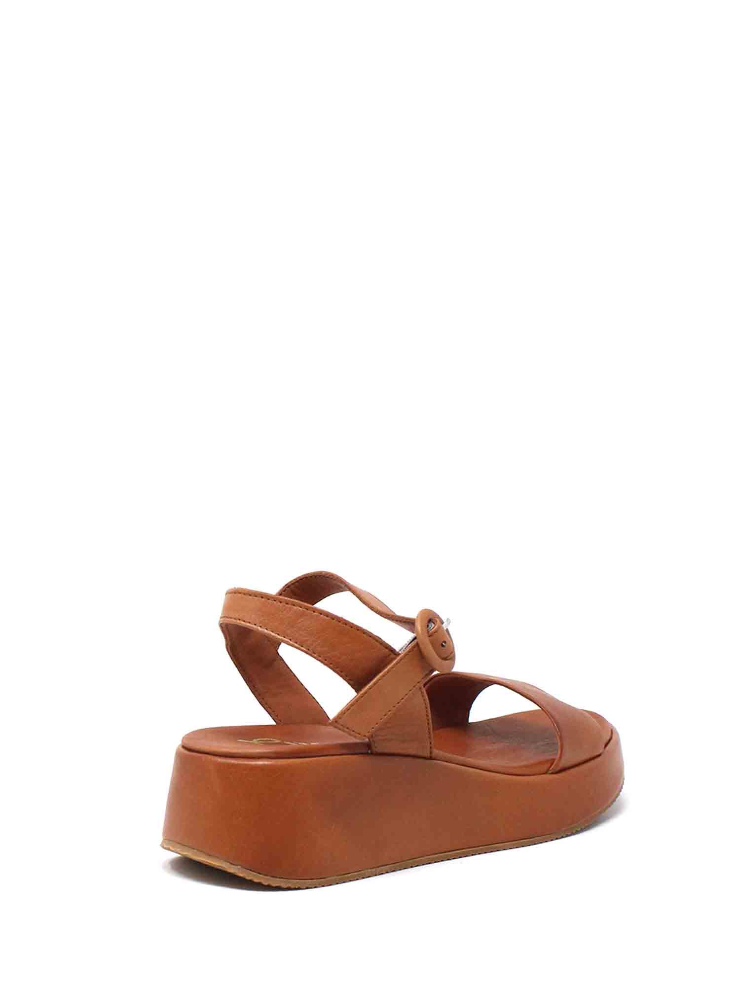 Sandali zeppa Marrone Grace Shoes
