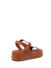 Sandali zeppa Marrone Grace Shoes