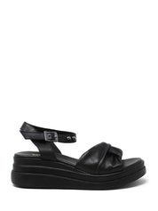 Sandali zeppa Nero Grace Shoes